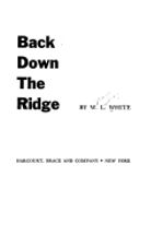Back Down the Ridge book cover